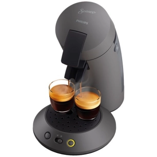 senseo original plus 1 ou tasses reservoir 0,7l plastique recylce arret auto curseur court long gris - philips domestic applian