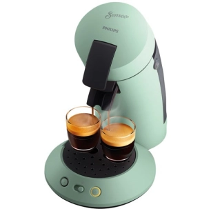 senseo original plus 1 ou tasses reservoir 0,7l plastique recylce arret auto curseur court long vert - philips domestic applian