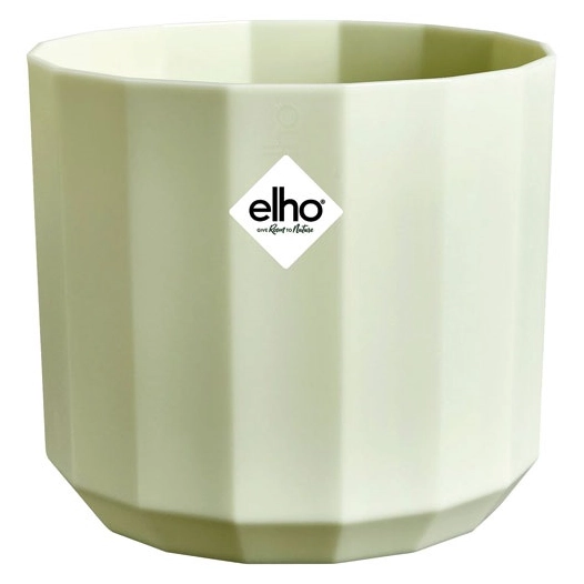 pot facet rond d.14 cm vert thã© - elho bv