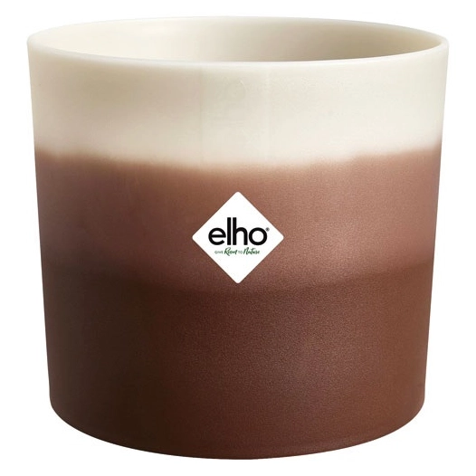 pot colour gradient rond d.14 cm marron cã¨dre - elho bv