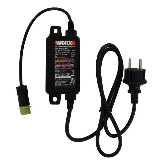 transformateur d'alimentation de station de charge (100-240v,20v,38w) pour robots tondeuses worx, modèles wr094s, wr095s, wr096s