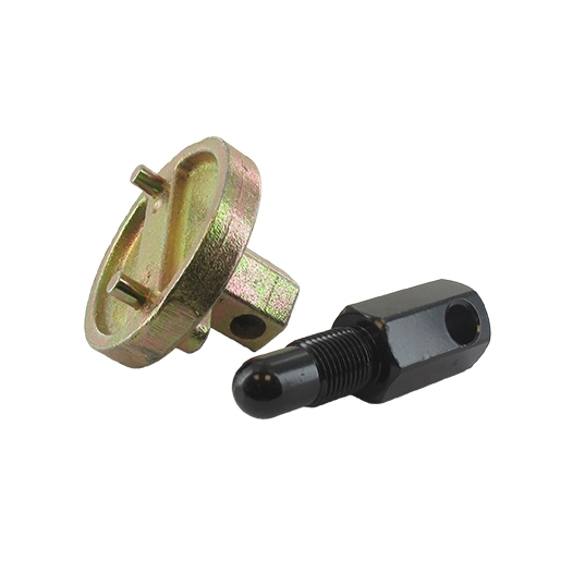 outil pour le démontage des embrayages de tronçonneuses ou débroussailleuse à deux ergots.