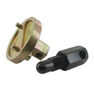 outil pour le démontage des embrayages de tronçonneuses ou débroussailleuse à deux ergots.