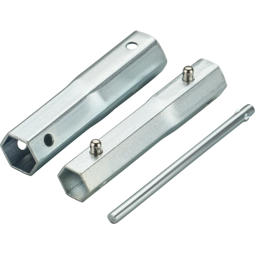 clé à bougie à tube 4 en 1 modulable arnold. avec hexagones de : 16, 18, 19, 21mm.