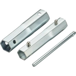 clé à bougie à tube 4 en 1 modulable arnold. avec hexagones de : 16, 18, 19, 21mm.