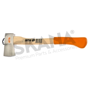 hachette bahco multi-usages pour camping, travail dans le jardin, et coupe de branches occasionnel. tête acier din 7287, classe