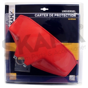 carter de protection pour débroussailleuses à dos. livré avec inserts caoutchoucs pour adaptation sur le tube de transmission de