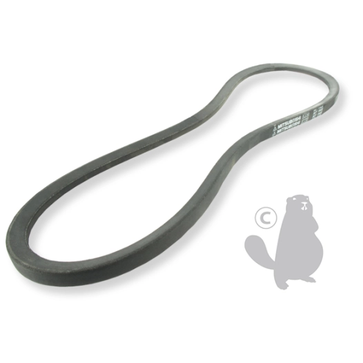 courroie lisse trapézoïdale mitsuboshi série spb (section 16x13mm) longueur ext: 1342m.