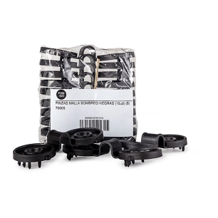 clips pour filet d'ombrage, noirs, 10 unité