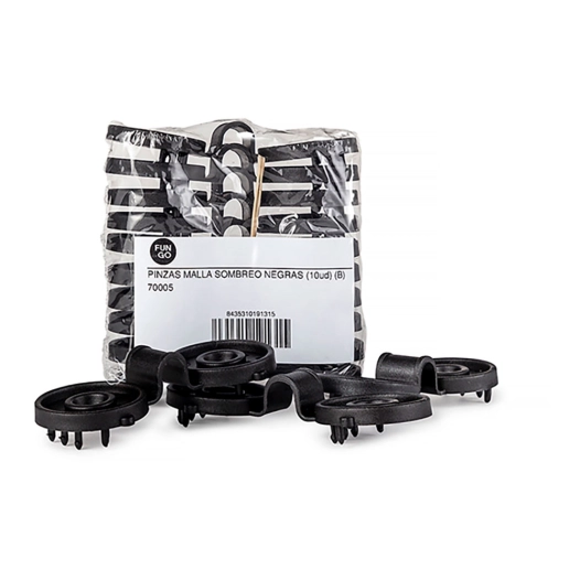pinces pour filet d'ombrage, noires, 600 unité