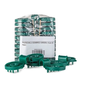 clips pour filet d'ombrage, verts, 10 unité