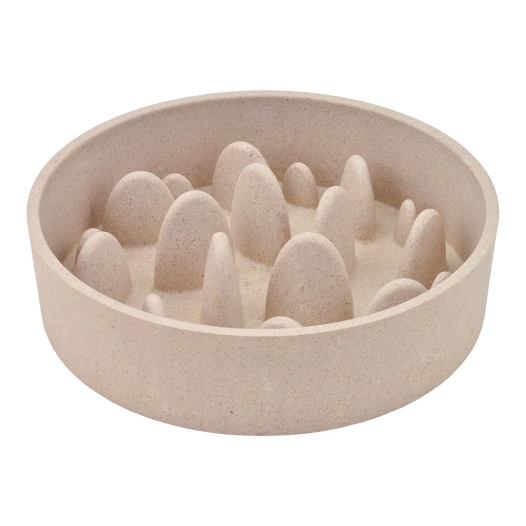 gamelle bambou, slow, beige, 800 ml, ø17,5 x 17,5 x 5 cm