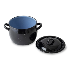 marmite ventrue avec couvercle, ø16 cm