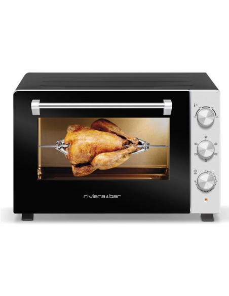 Four Compact 46L Noir Inox Four compact 46L, 1800W, double paroi - ARB - RIVIERA BAR