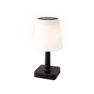 lampe de table solaire noire
