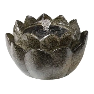 fontaine solaire en forme de fleur, en polyrésine, pour usage extérieur, ip68