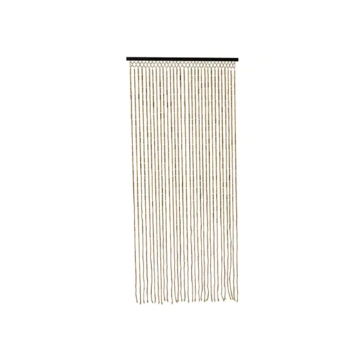 rideau en bambou de couleur naturelle, dimensions 90 x 200 cm