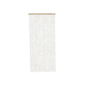 rideau en plastique et trousse en bambou, dimensions 90 x 200 cm