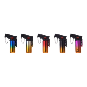 briquet électronique torche anodisé couleurs assorties euro/u
