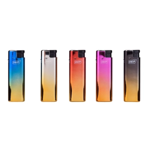 briquet électronique, boîtier en métal anodisé, couleurs assorties euro/u