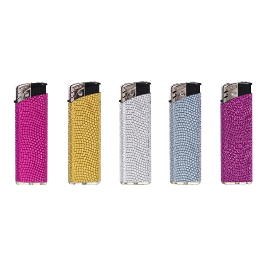 briquet électronique brillant, couleurs assorties euro/u