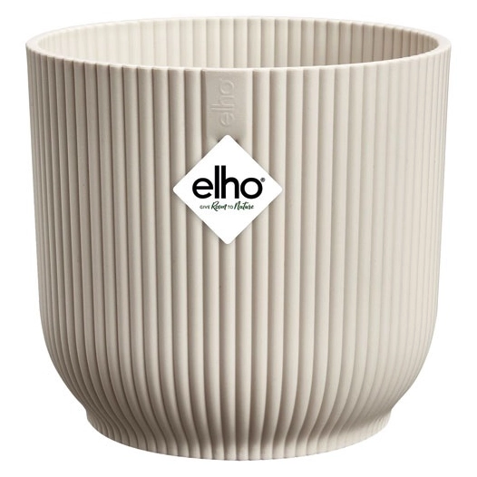 pot vibes fold d.18 cm blanc lin - elho bv