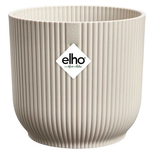 pot vibes fold d.14 cm blanc lin - elho bv