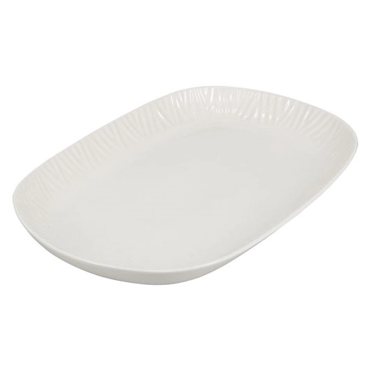 plat ã  servir 36x24cm blanc vista - fine dining living