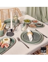 plat ã  servir 23x12cm vert cameo - fine dining living