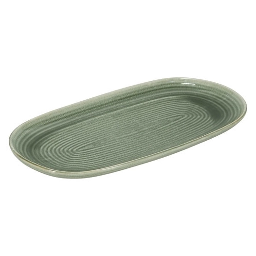 plat ã  servir 33,5x18cm vert cameo - fine dining living
