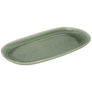 plat ã  servir 33,5x18cm vert cameo - fine dining living