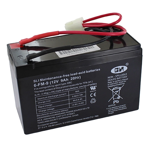 batterie stiga, 9ah origine 118120071/0, 118120070/0, 118120010/0, 1181200710, 1181200700, 1181200100.