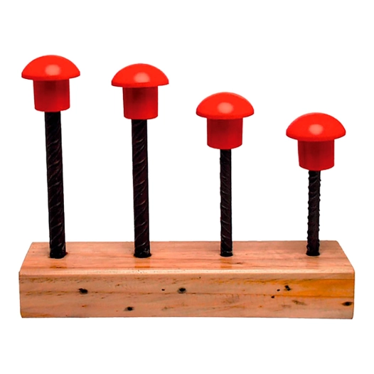 protège-fer à béton type champignon, sachet 100 uds