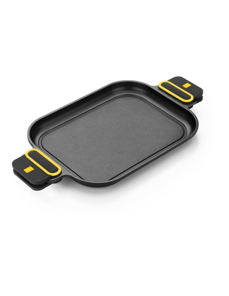 Poêle à Griller BRA Daily Pro 40cm Fonte d'aluminium, antiadhésif triple couche - BRA