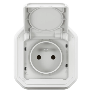 2p+t f/b blanc encastre