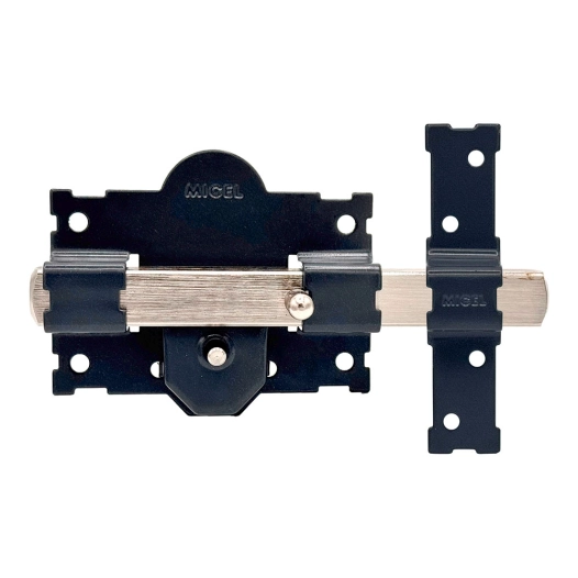 crr06 105b/50 mm serrure à recouvrir peinte en gris à clés égales