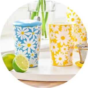 tasse en porcelaine - teaeve daisy - brussel steel eigenart