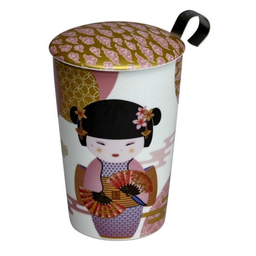 tasse en porcelaine - teaeve new little geisha rose - brussel steel eigenart
