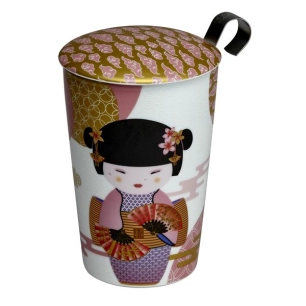 tasse en porcelaine - teaeve new little geisha rose - brussel steel eigenart