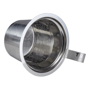 tasse en porcelaine - teaeve sieb/strainer - brussel steel eigenart