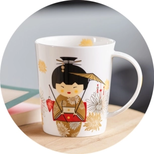 tasse ã  anse - cupti geisha gold - brussel steel eigenart