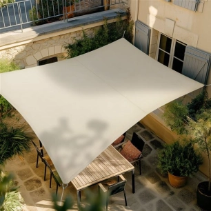 voile rivage rectangulaire 3 x 2 m ardoise - morel ld