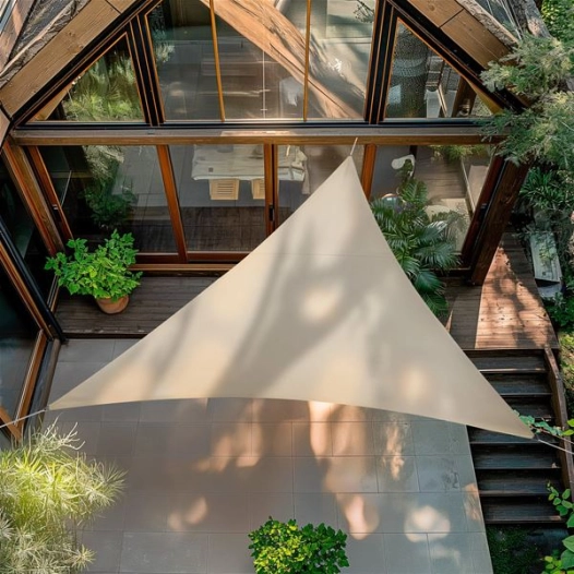 voile rivage triangulaire 3.60 m de cã”tã‰ ardoise - morel ld