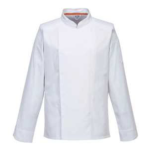 veste de cuisine manches longues stretch mesh air pro - taille xs - blanc - portwest