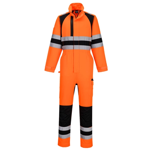 combinaison wx2 eco stretch - taille xxl - orange/noir - portwest