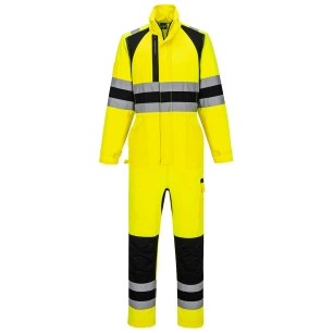 combinaison wx2 eco stretch - taille l - jaune/noir - portwest