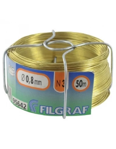 Fil Cuivre Gainé N° 3 - 0,80mmx50mts - 200gr