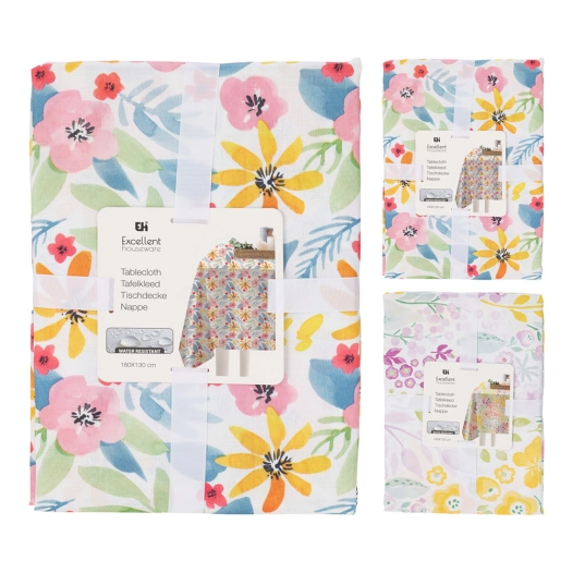 nappe imprimée floral 180 x 130 cm