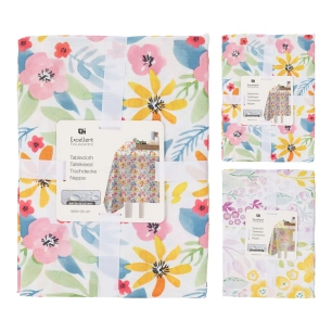 nappe imprimée floral 180 x 130 cm