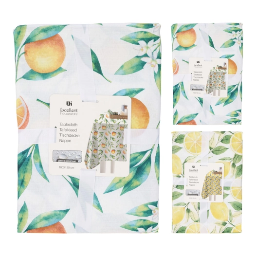 nappe imprimée fruits 180 x 130 cm